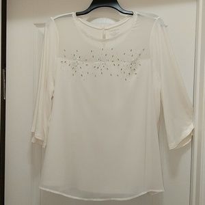 Cream Lane Bryant blouse